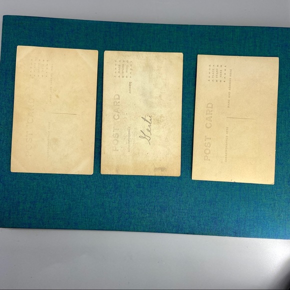 Antique Real Photograph Postcards Set of 3 Fashionable Lady Portraits - Picture 3 of 16